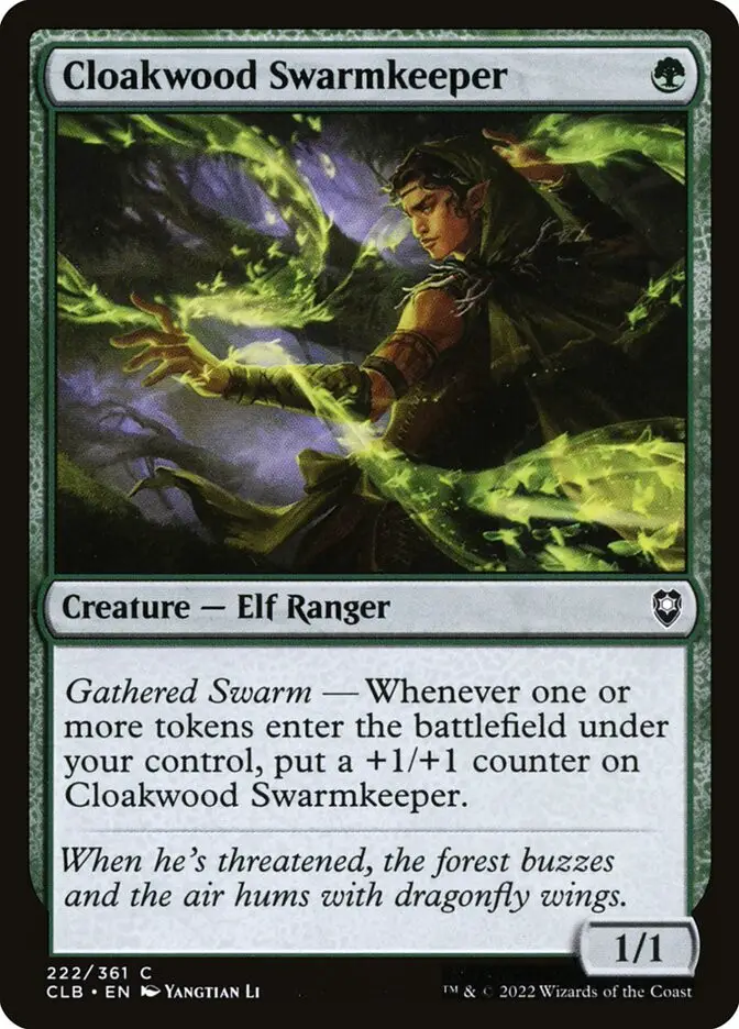 Cloakwood Swarmkeeper (Commander Legends: Battle for Baldur