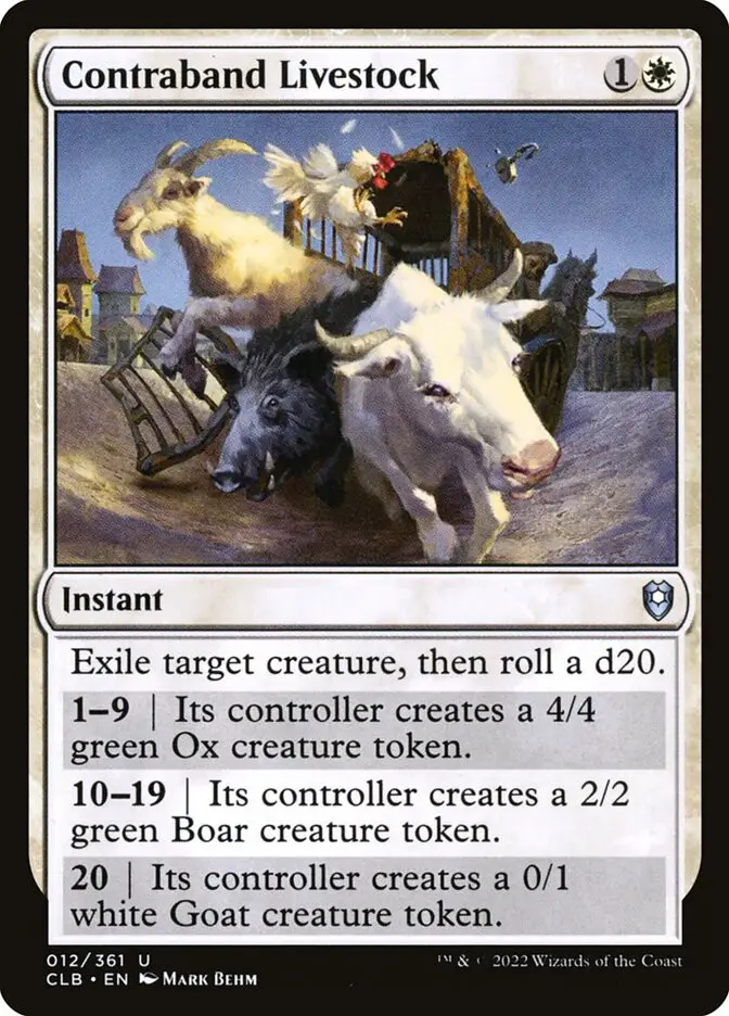 Contraband Livestock (Commander Legends: Battle for Baldur