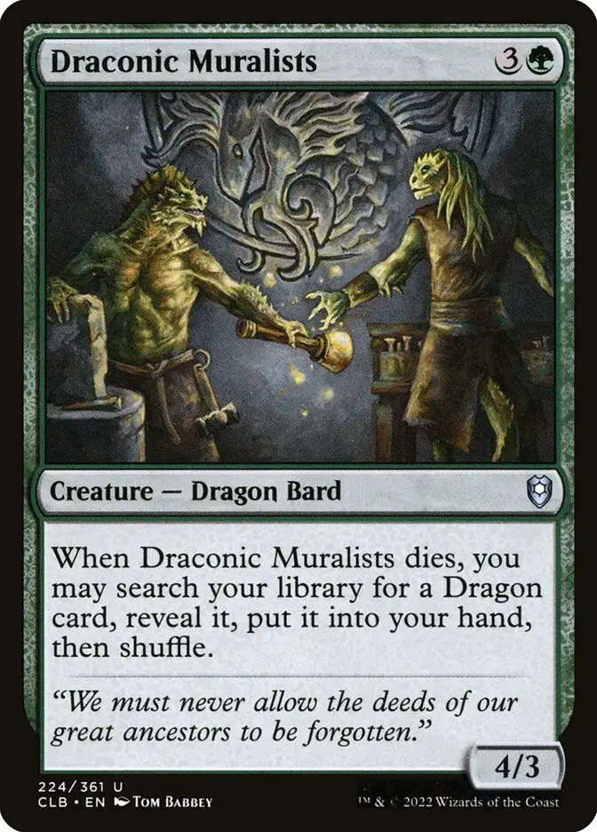 Draconic Muralists (Commander Legends: Battle for Baldur