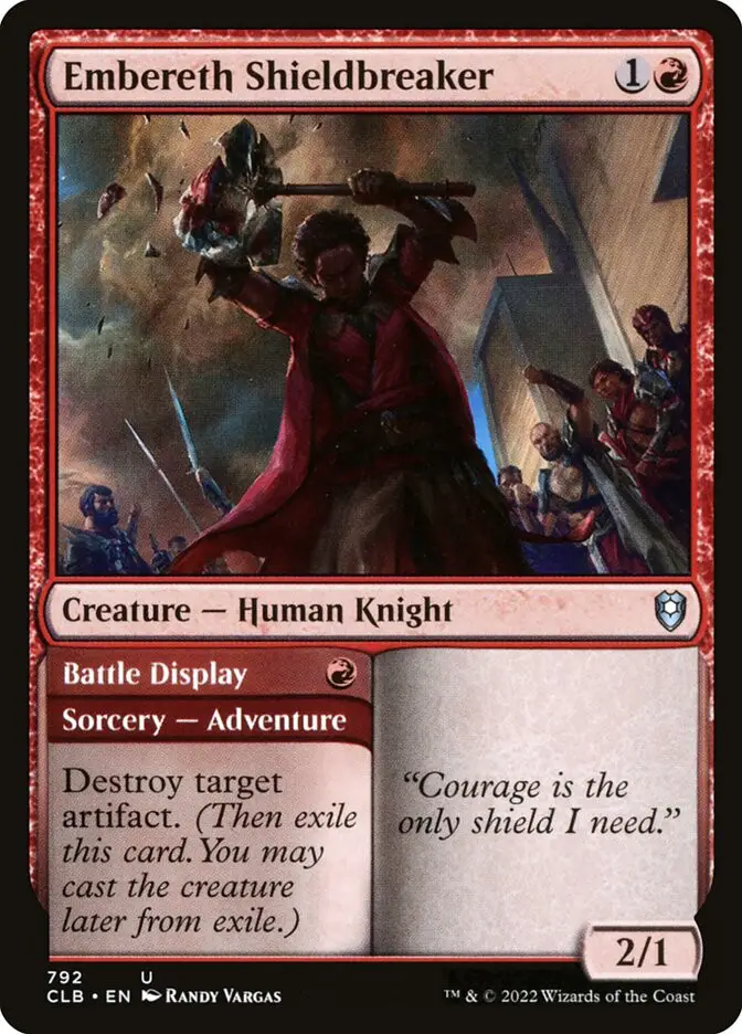 Embereth Shieldbreaker    Battle Display (Commander Legends: Battle for Baldur