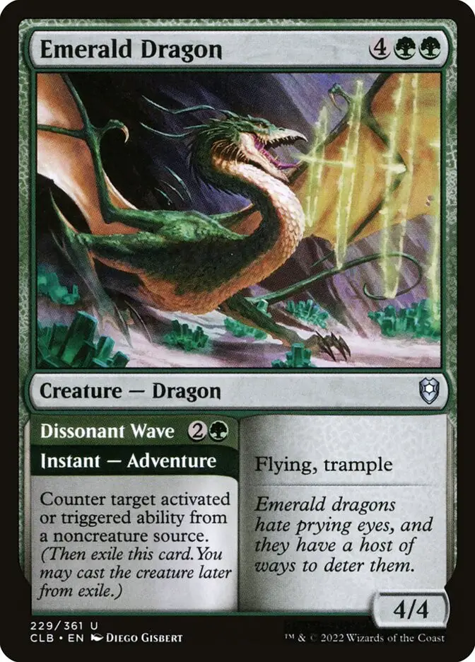 Emerald Dragon    Dissonant Wave (Commander Legends: Battle for Baldur
