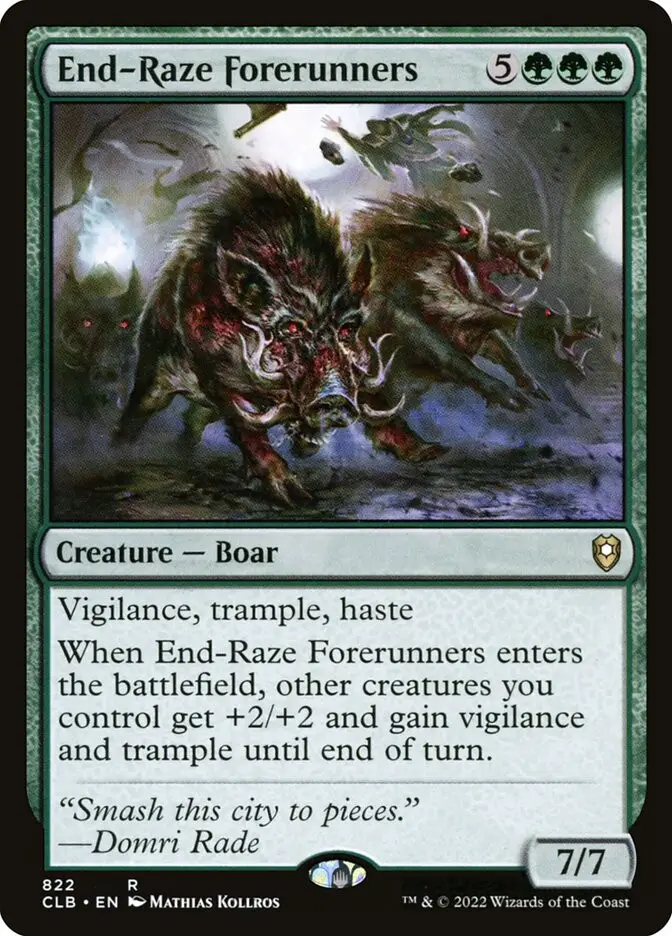 End Raze Forerunners (Commander Legends: Battle for Baldur