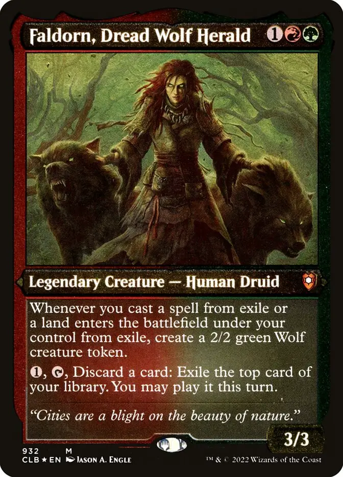 Faldorn  Dread Wolf Herald (Commander Legends: Battle for Baldur