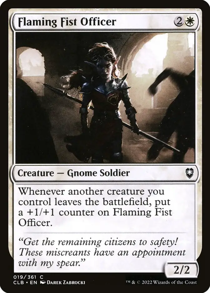 Flaming Fist Officer (Commander Legends: Battle for Baldur