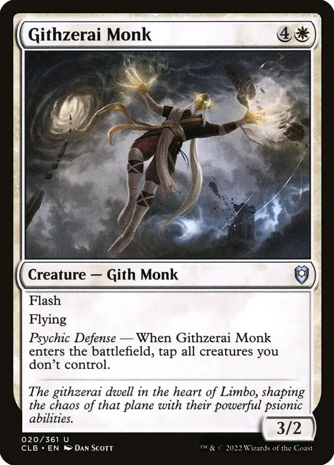 Githzerai Monk (Commander Legends: Battle for Baldur