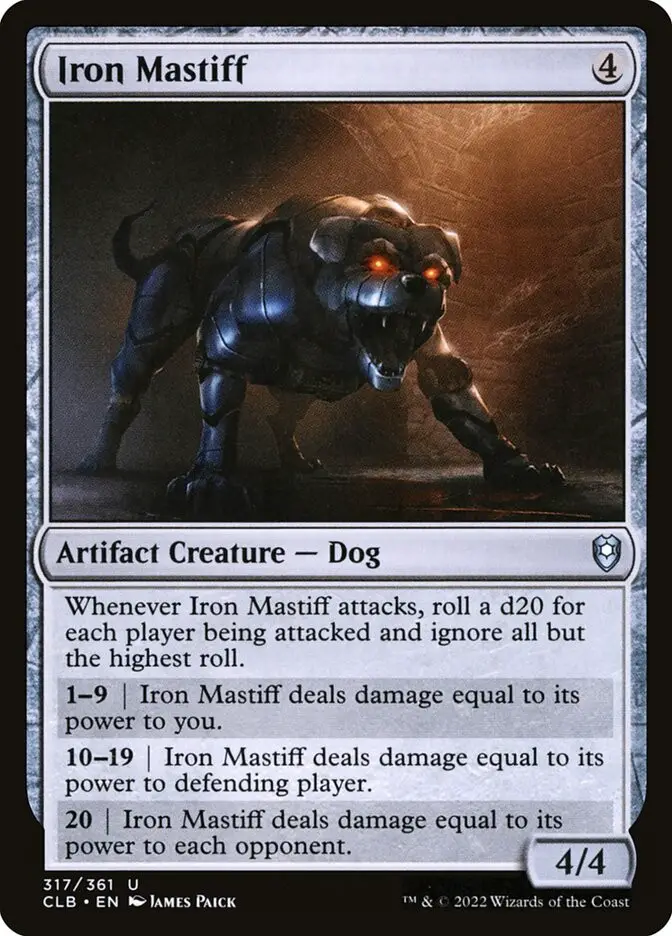 Iron Mastiff (Commander Legends: Battle for Baldur