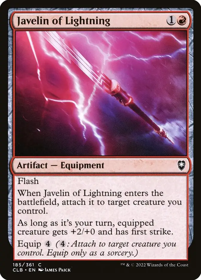Javelin of Lightning (Commander Legends: Battle for Baldur