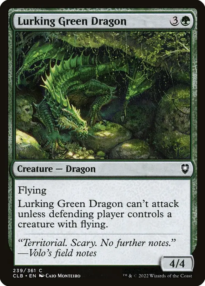Lurking Green Dragon (Commander Legends: Battle for Baldur