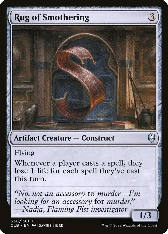 Rug of Smothering (Commander Legends: Battle for Baldur