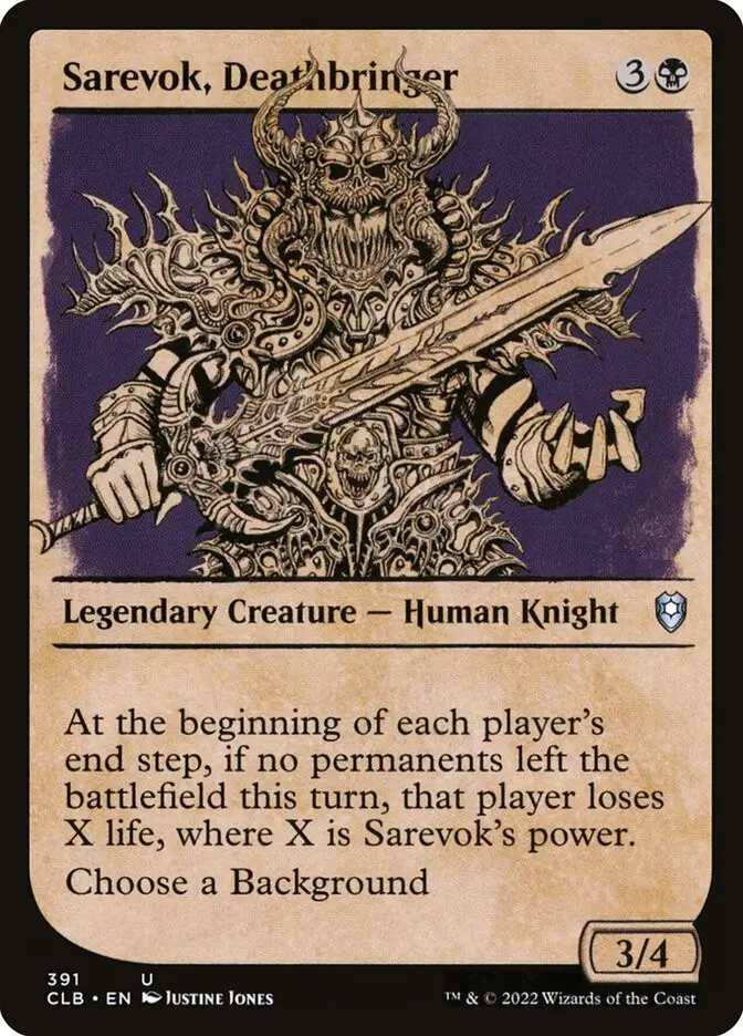 Sarevok  Deathbringer (Commander Legends: Battle for Baldur