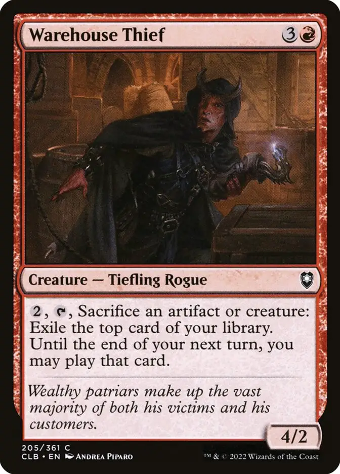 Warehouse Thief (Commander Legends: Battle for Baldur