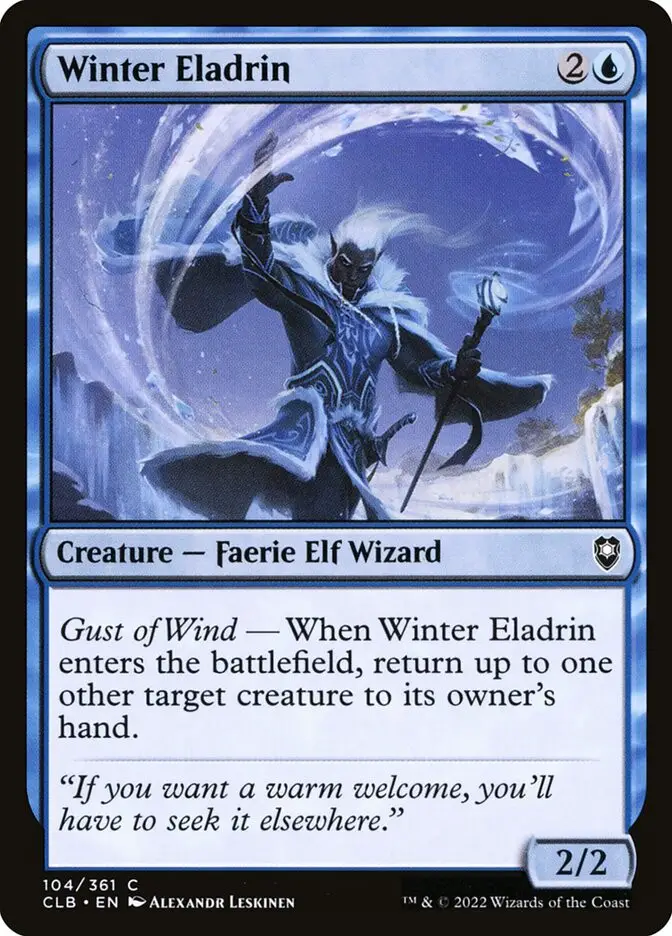 Winter Eladrin (Commander Legends: Battle for Baldur