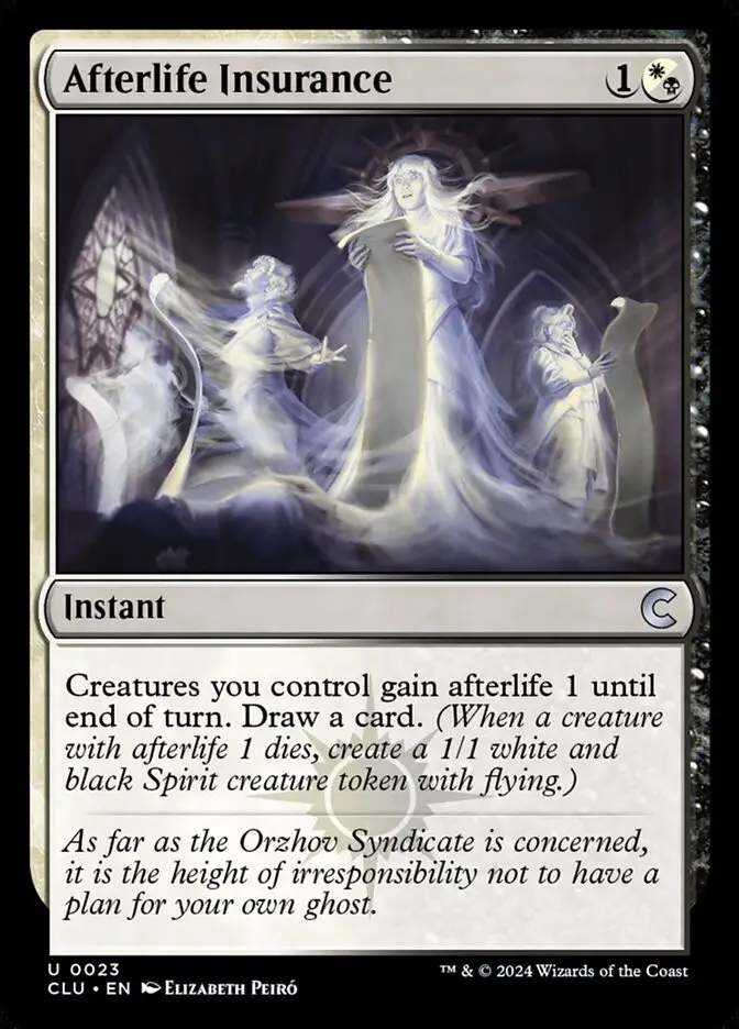 Afterlife Insurance (Ravnica: Clue Edition)
