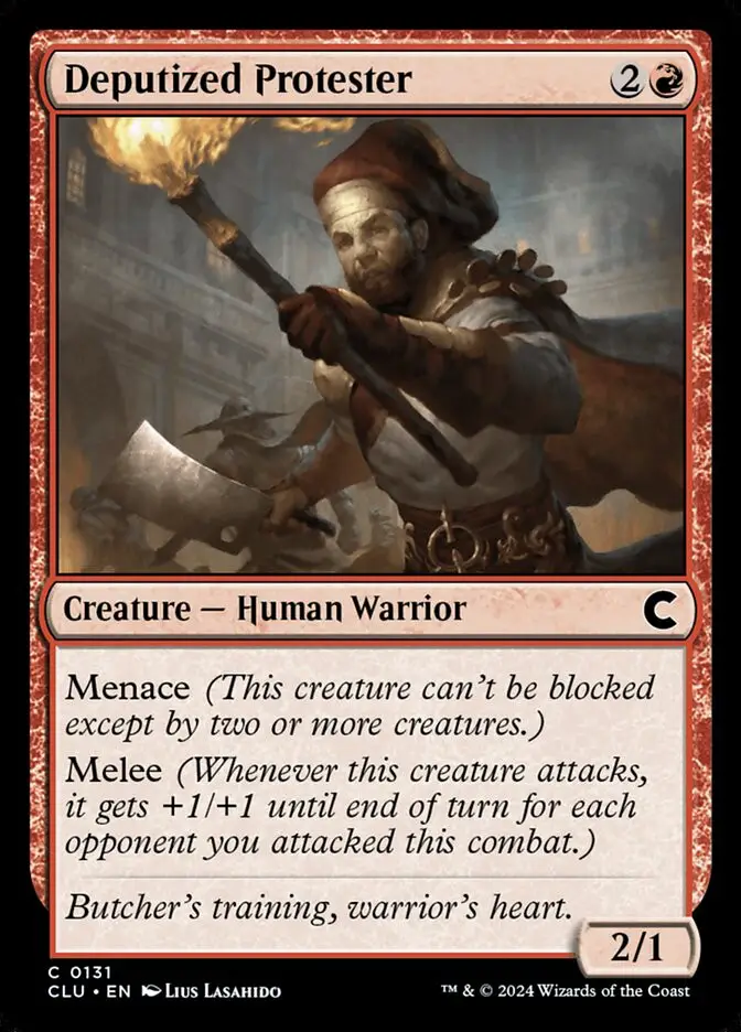 Deputized Protester (Ravnica: Clue Edition)