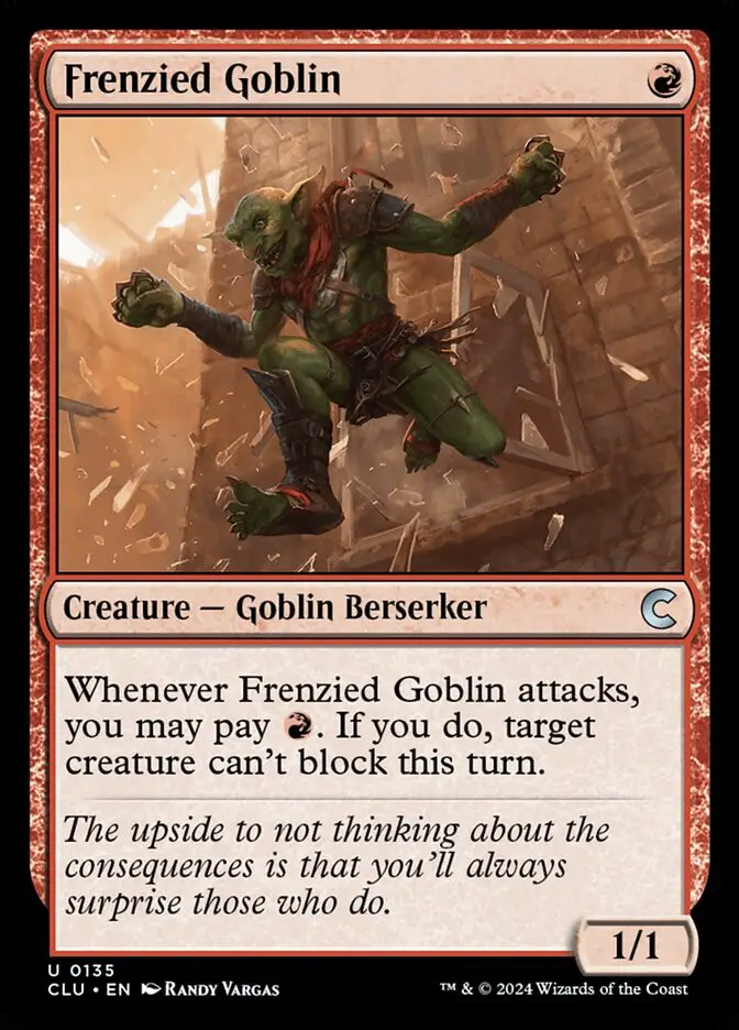 Frenzied Goblin (Ravnica: Clue Edition)