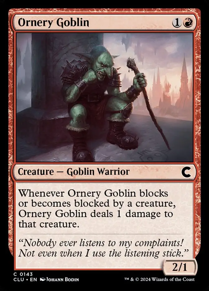 Ornery Goblin (Ravnica: Clue Edition)