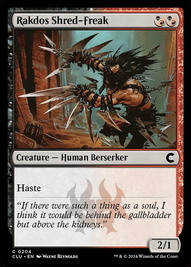 Rakdos Shred Freak (Ravnica: Clue Edition)