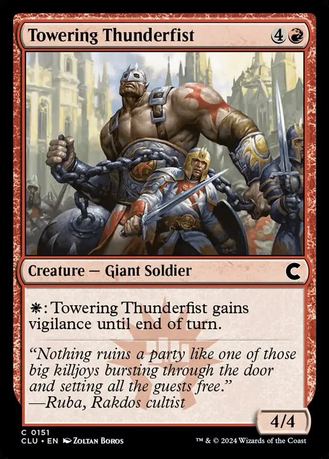 Towering Thunderfist (Ravnica: Clue Edition)
