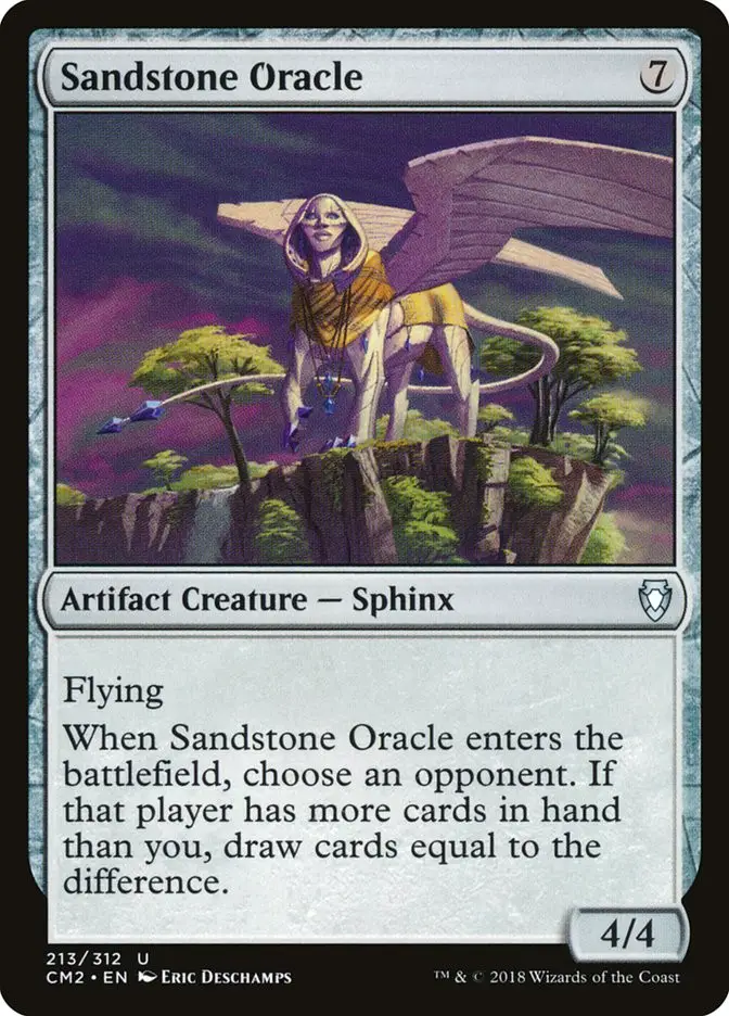 Sandstone Oracle • Artifact Creature — Sphinx (Commander Anthology Volume  II) - MTG Assist