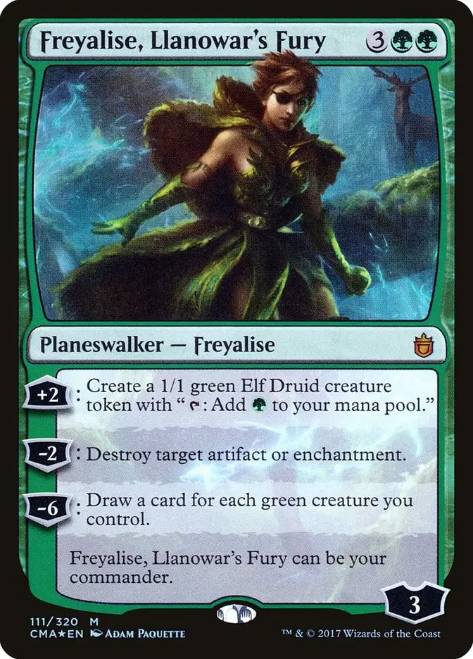 Freyalise  Llanowar s Fury (Commander Anthology)