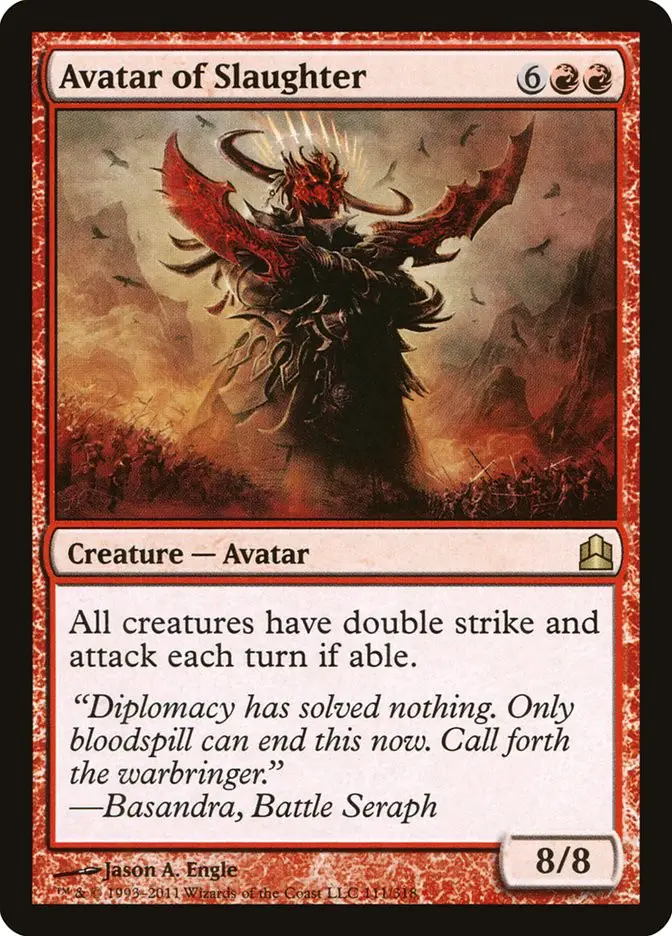 Avatar of Slaughter (Commander 2011)