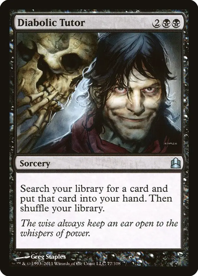 Diabolic Tutor (Commander 2011)