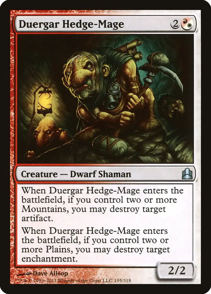Duergar Hedge Mage (Commander 2011)