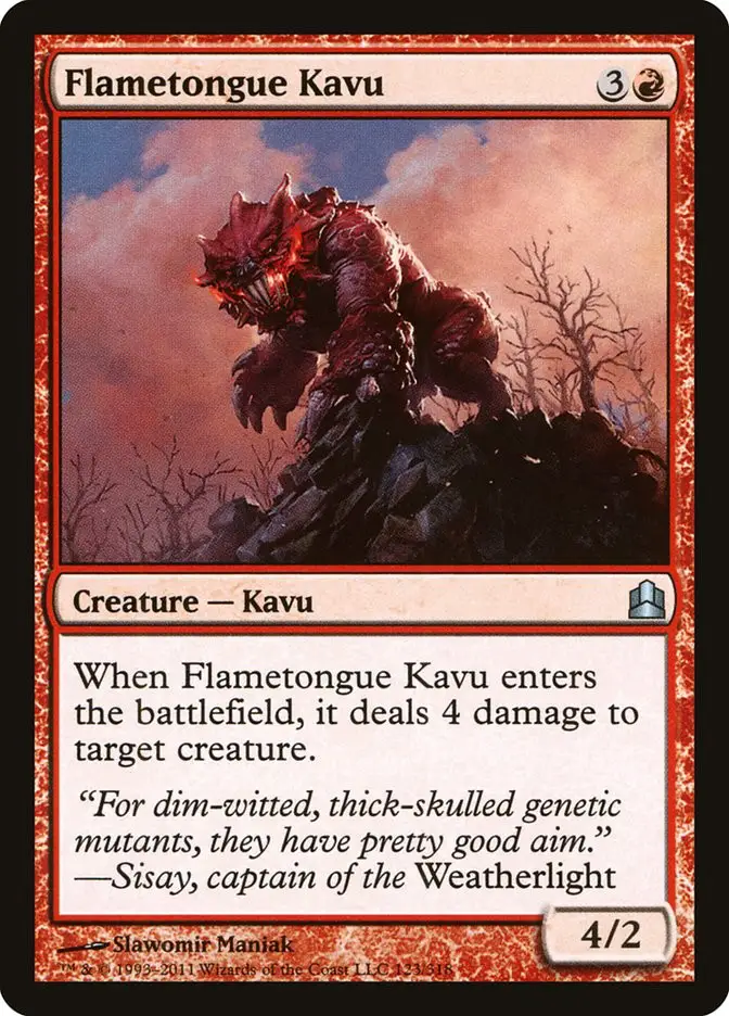 Flametongue Kavu (Commander 2011)