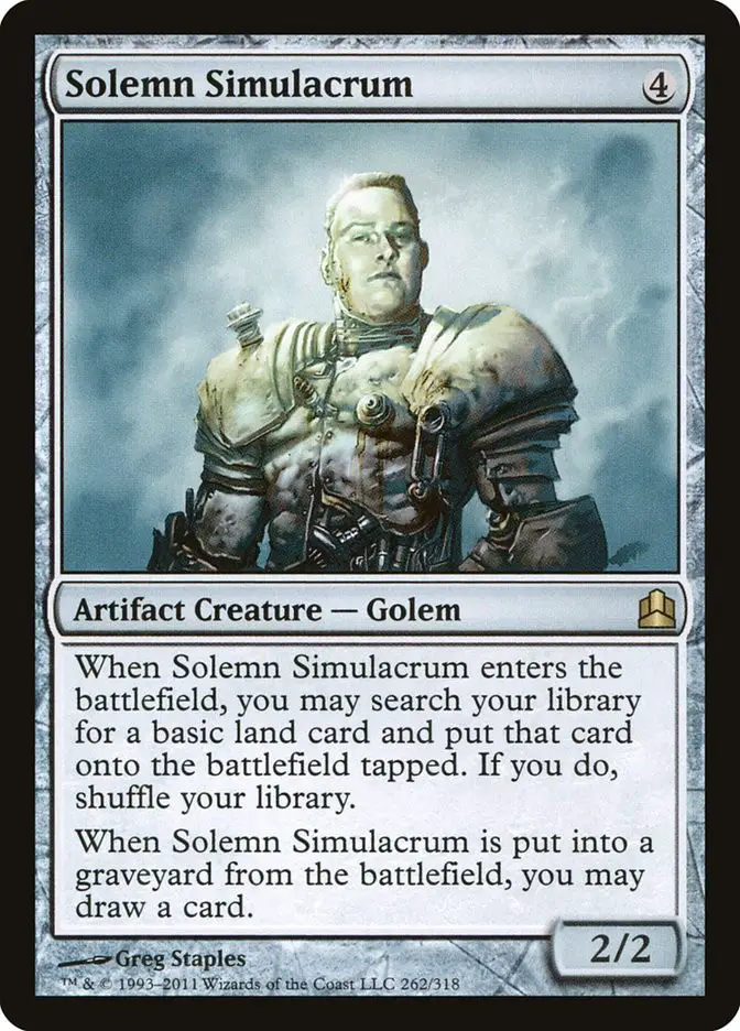 Solemn Simulacrum (Commander 2011)
