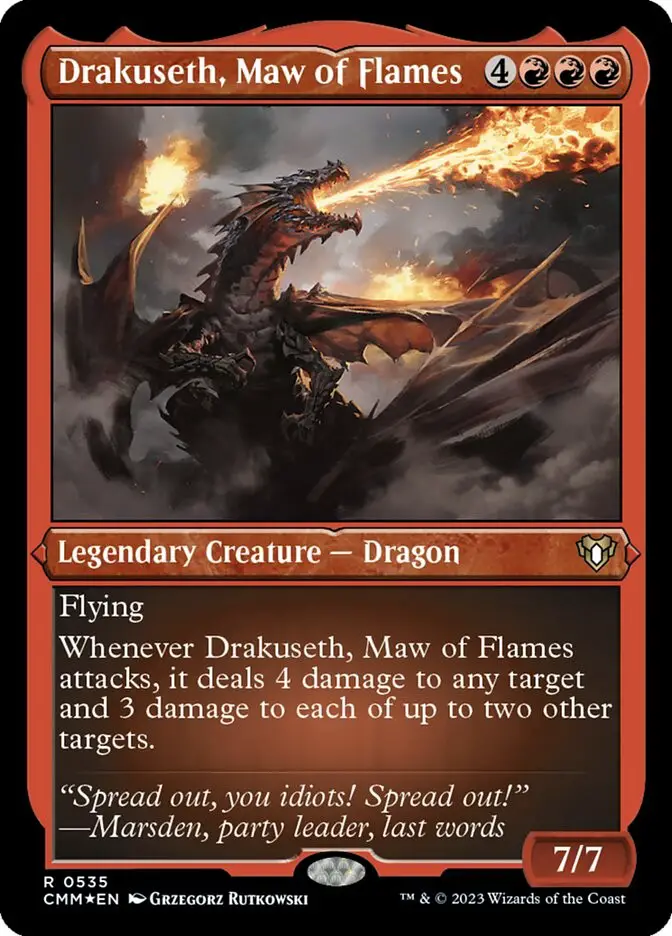 Drakuseth  Maw of Flames (Commander Masters)