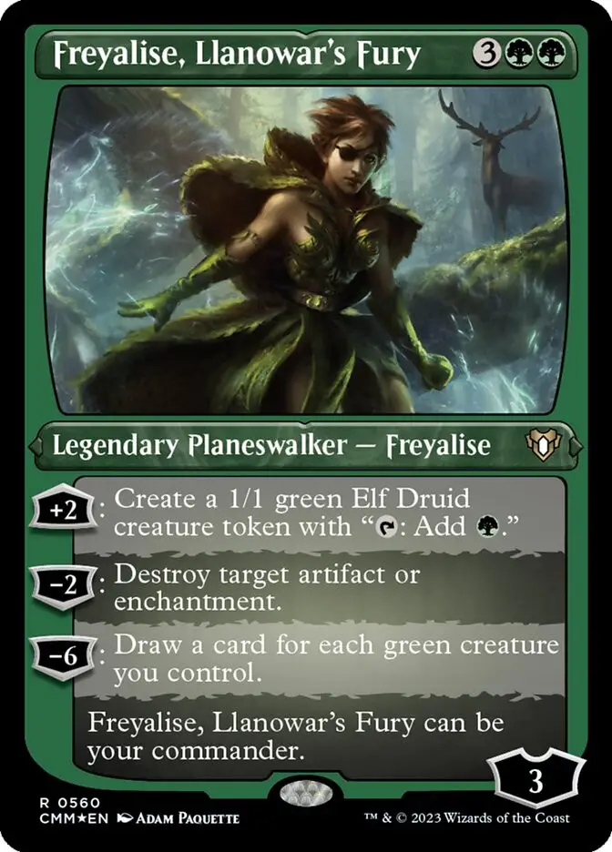 Freyalise  Llanowar s Fury (Commander Masters)