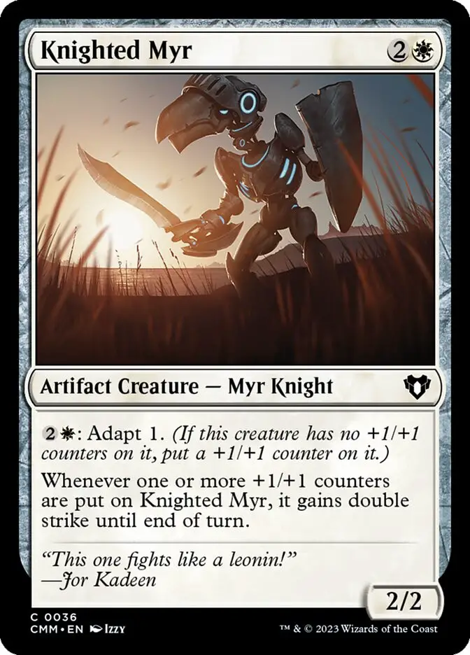Knighted Myr (Commander Masters)