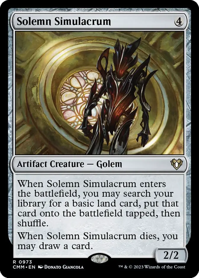 Solemn Simulacrum (Commander Masters)