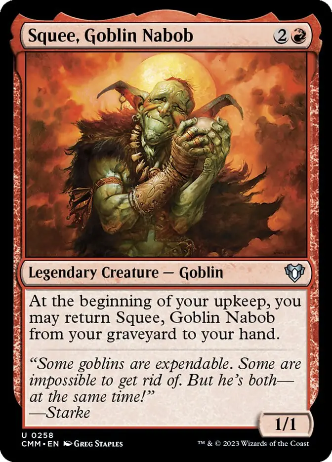 Squee  Goblin Nabob (Commander Masters)