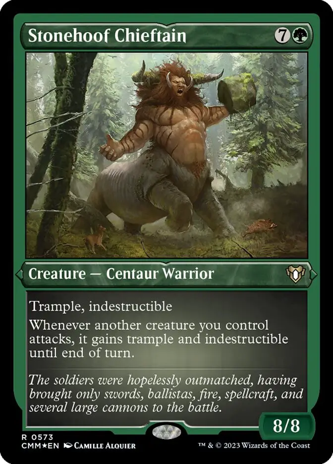 Stonehoof Chieftain (Commander Masters)