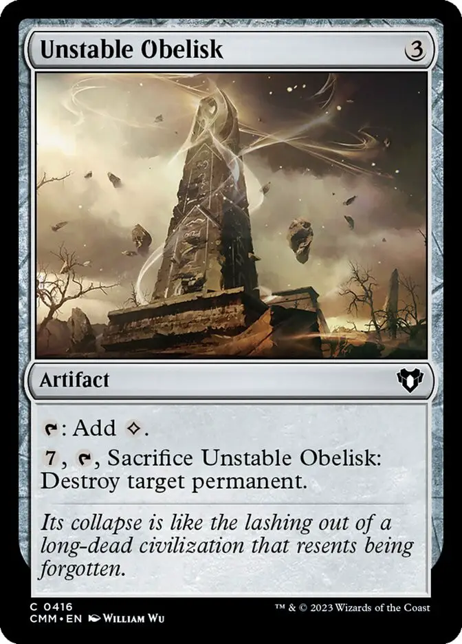Unstable Obelisk (Commander Masters)