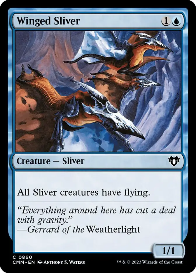 Winged Sliver (Commander Masters)