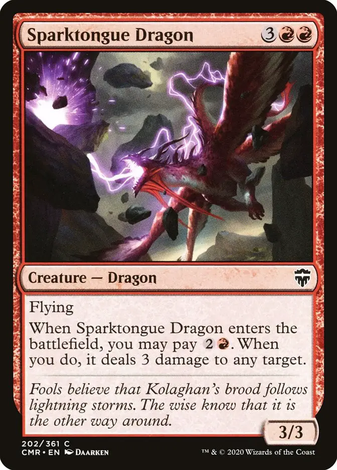 Sparktongue Dragon (Commander Legends)