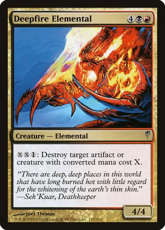 Deepfire Elemental (Coldsnap)