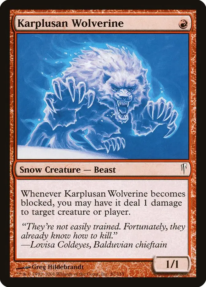 Karplusan Wolverine (Coldsnap)