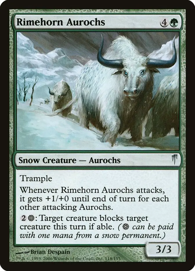Rimehorn Aurochs (Coldsnap)