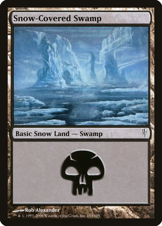Snow Covered Swamp (Coldsnap)
