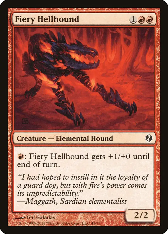 Fiery Hellhound (Duel Decks: Venser vs. Koth)