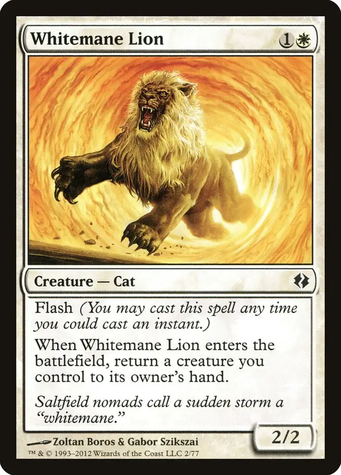 Whitemane Lion (Duel Decks: Venser vs. Koth)