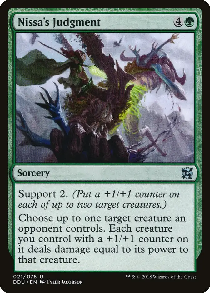 Nissa s Judgment (Duel Decks: Elves vs. Inventors)