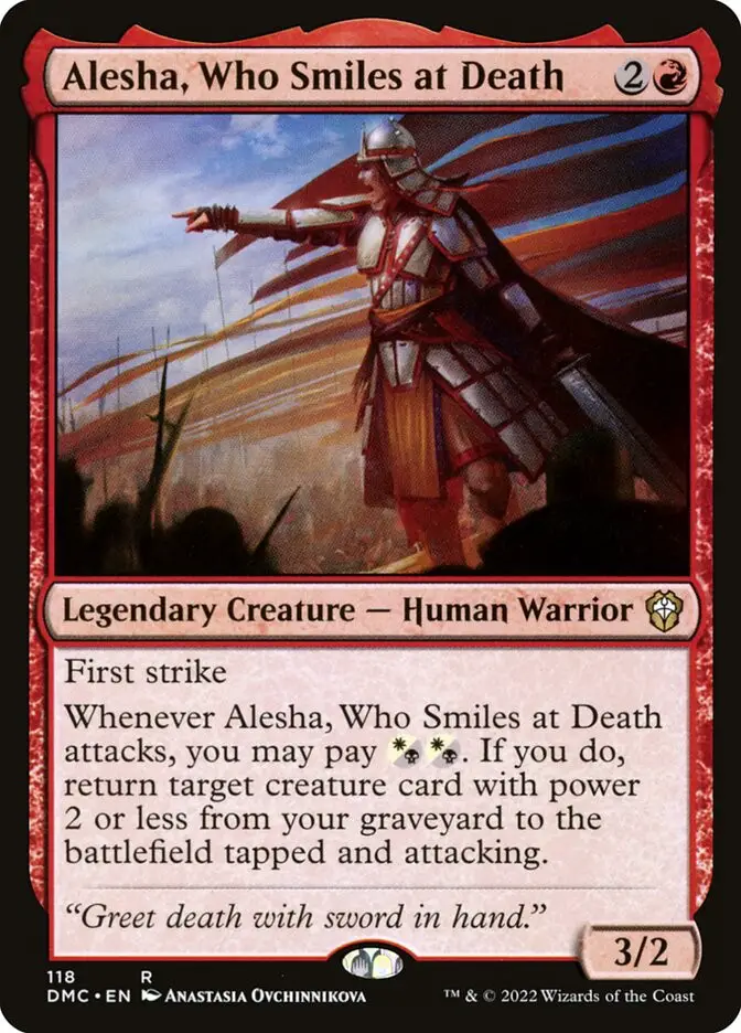 Alesha  Who Smiles at Death (Dominaria United Commander)