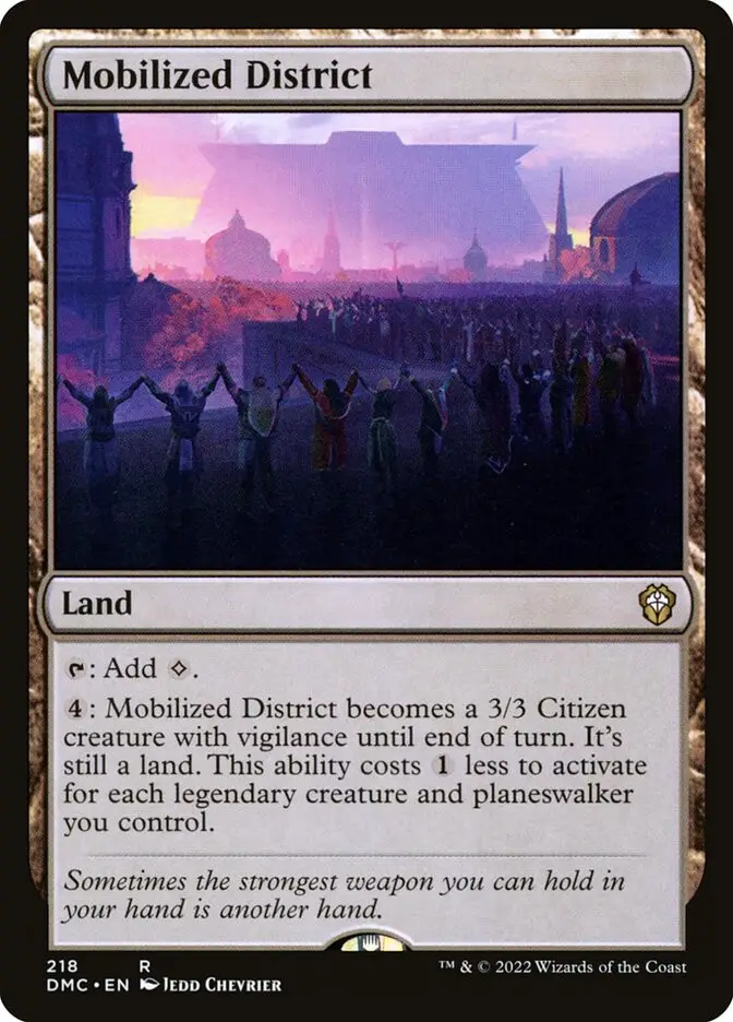 Mobilized District (Dominaria United Commander)