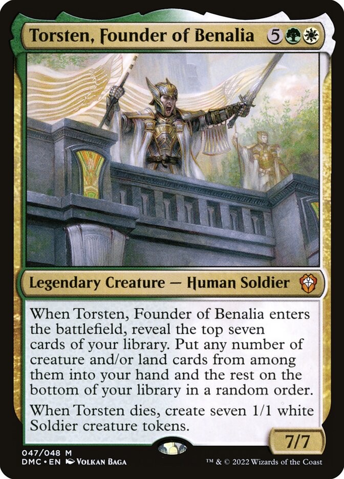 Torsten  Founder of Benalia (Dominaria United Commander)