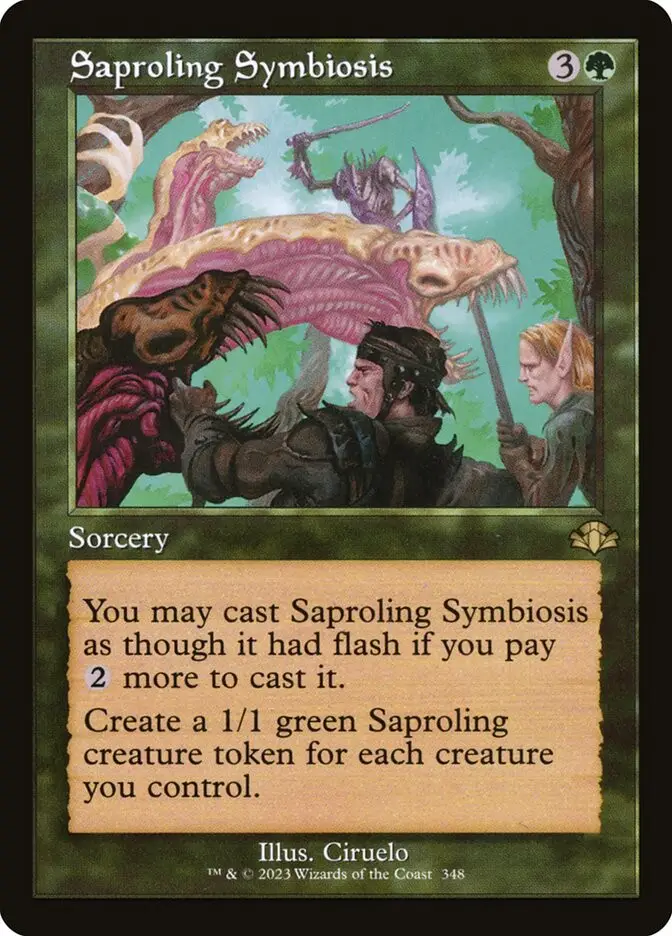 Saproling Symbiosis (Dominaria Remastered)