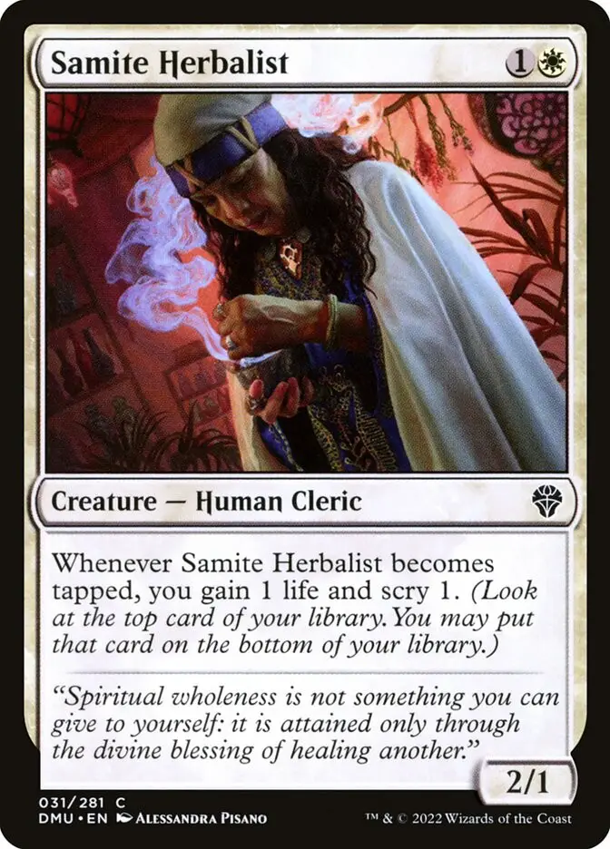 Samite Herbalist (Dominaria United)